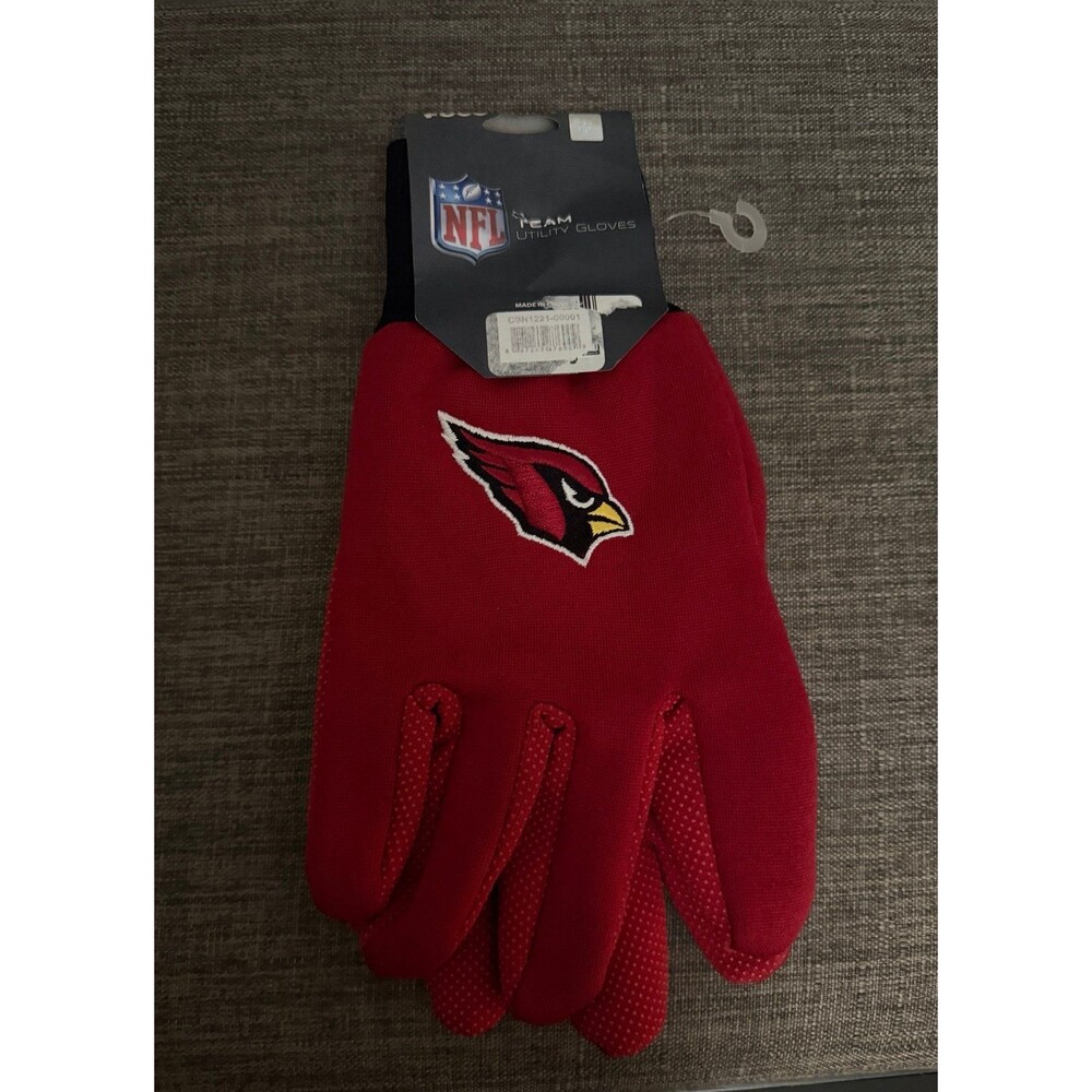 NWT Men’s Arizona  Cardinals FOCO Branded  Utility Gloves *One Size Fits Most*